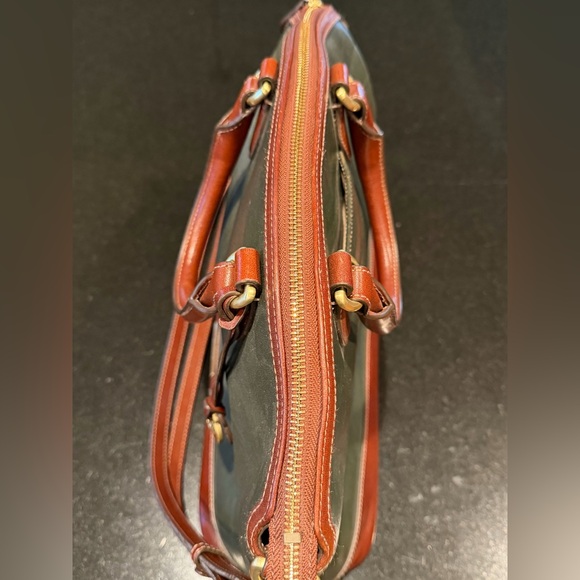 Vintage Brahmin Satchel Tote Handbag - Picture 12 of 16